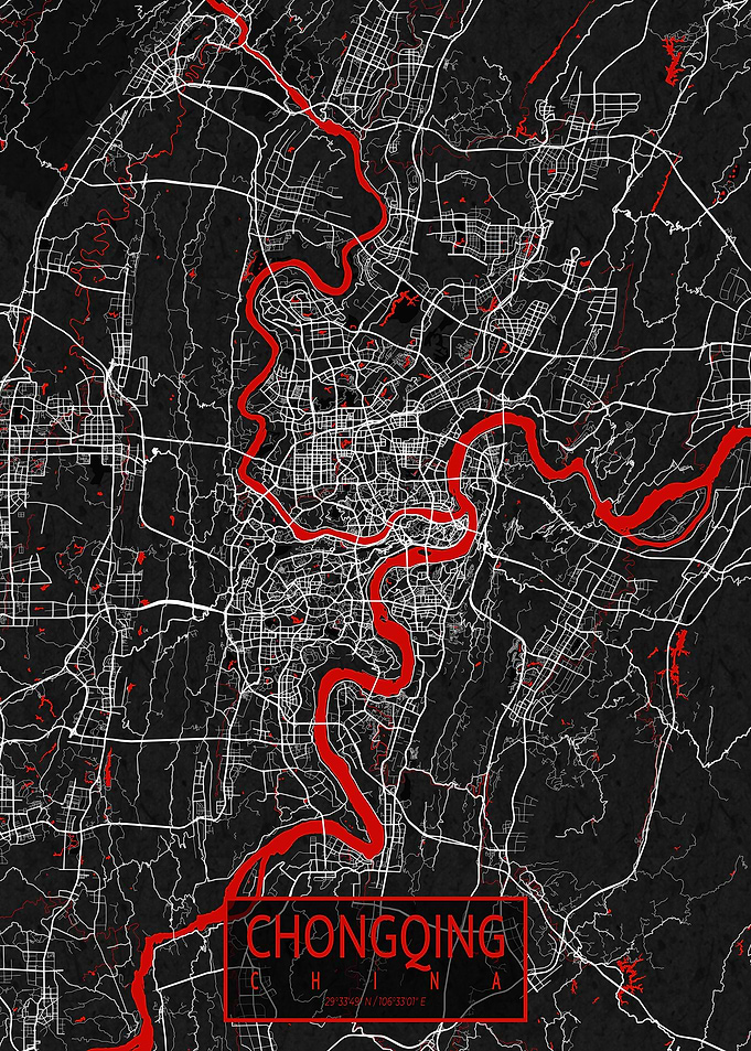 Chongqing Map Oriental