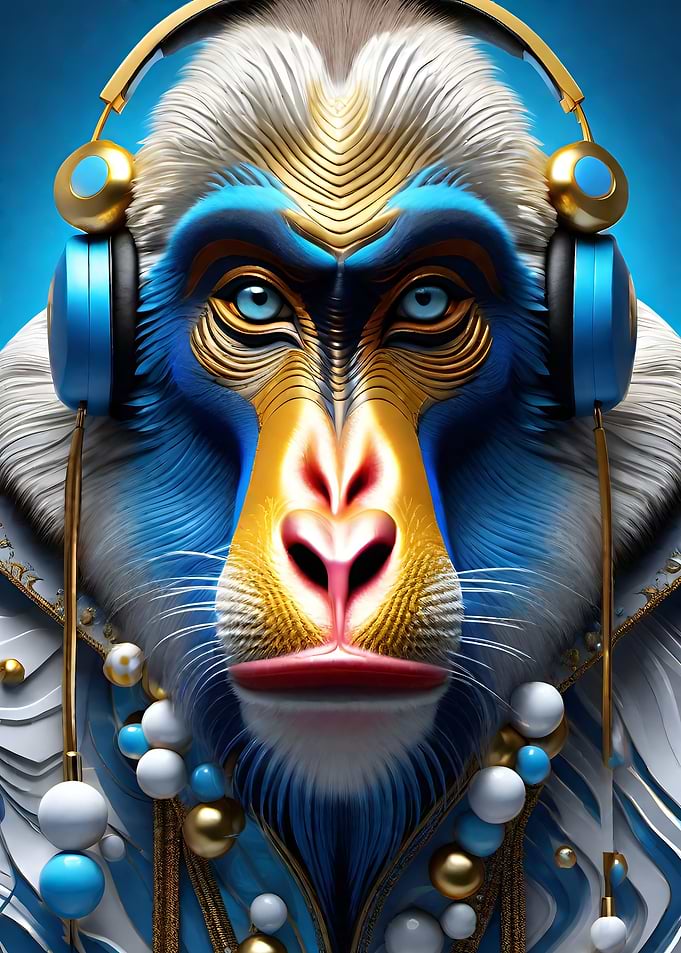 Mandrill Modern Pop Art 3