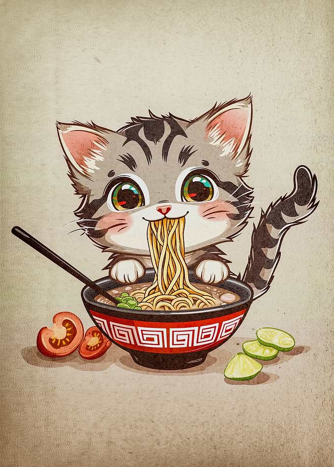 cat ramen japan