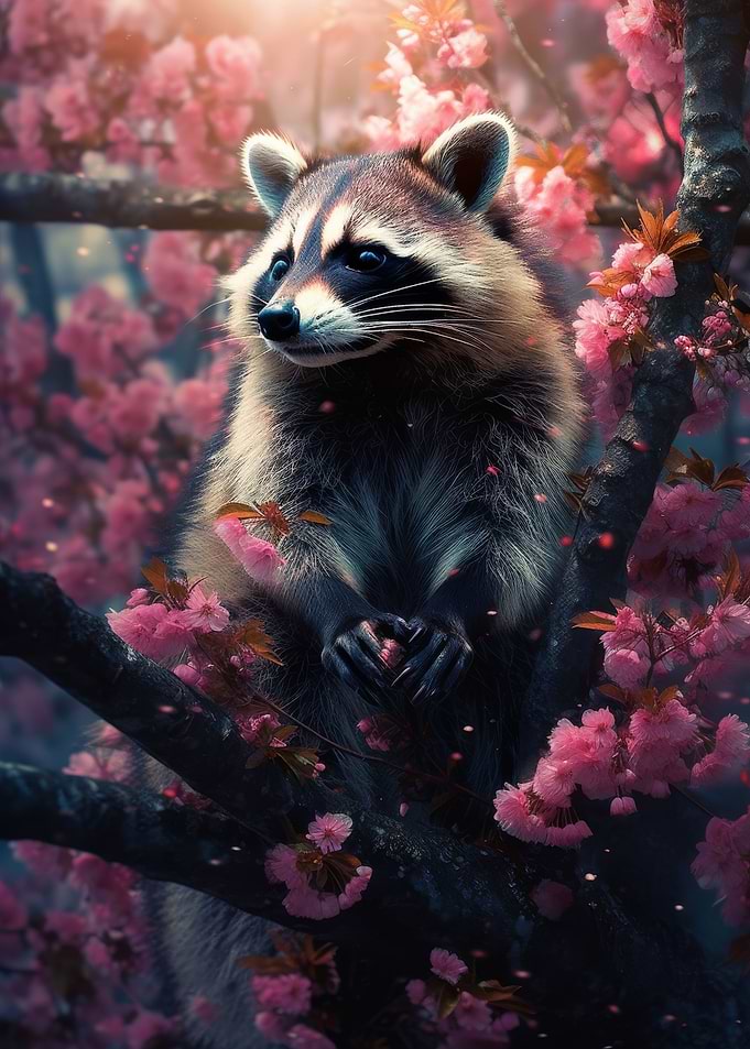 Raccoon Cherrytree
