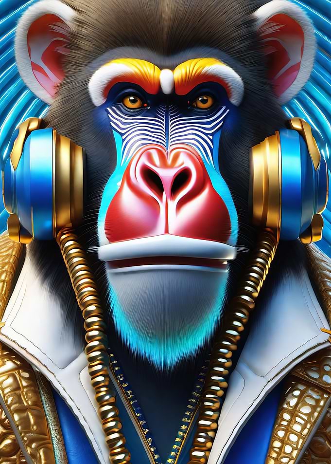 Mandrill Modern Pop Art 4