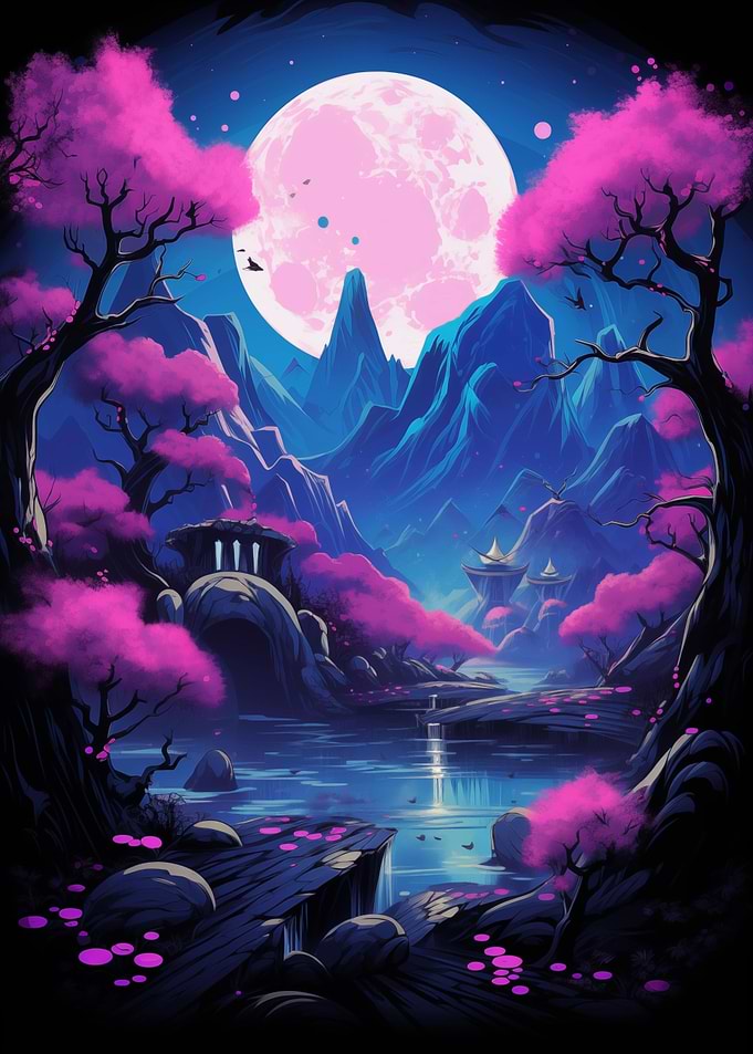 Cherry Blossom Japan Art