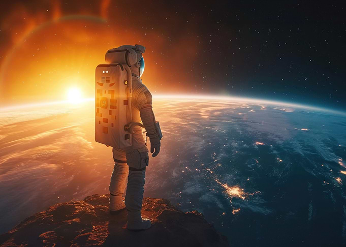 Astronaut in space