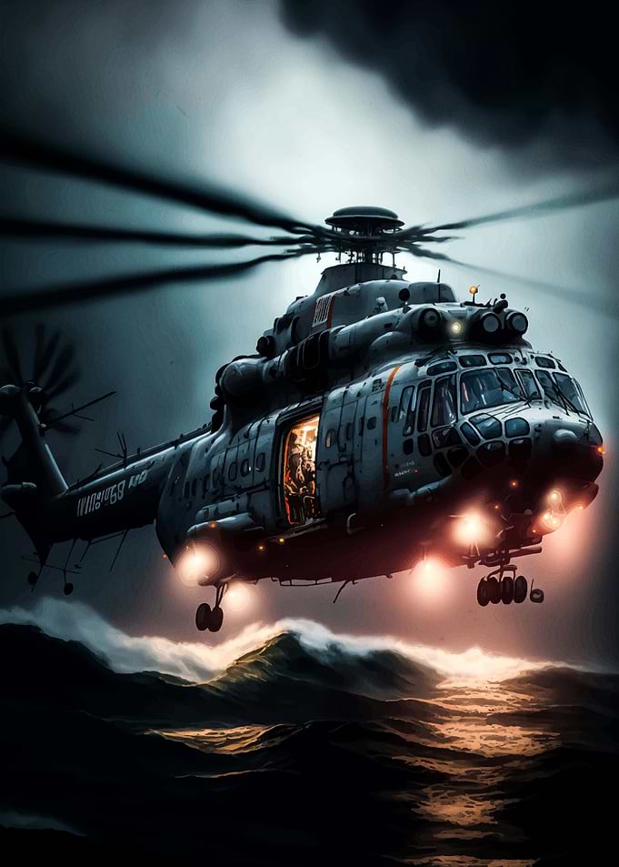 Helicopter Sunset
