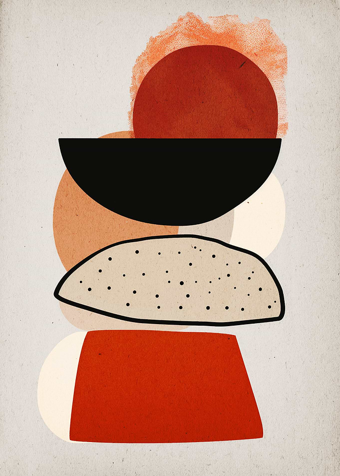 Boho abstract Minimal art