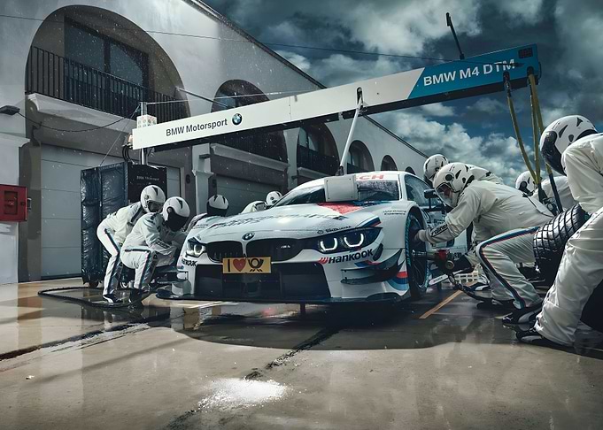 BMW M4 DtM headlights