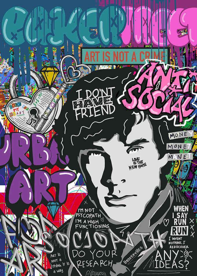 Pop art graffiti