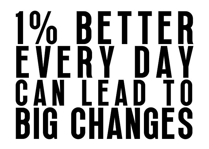 1 Percent Better Every Day