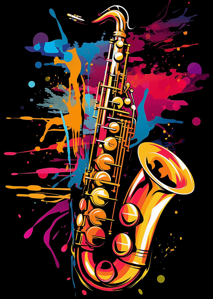 Saxophone Colorful