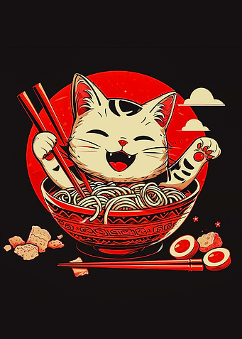 cat ramen japan