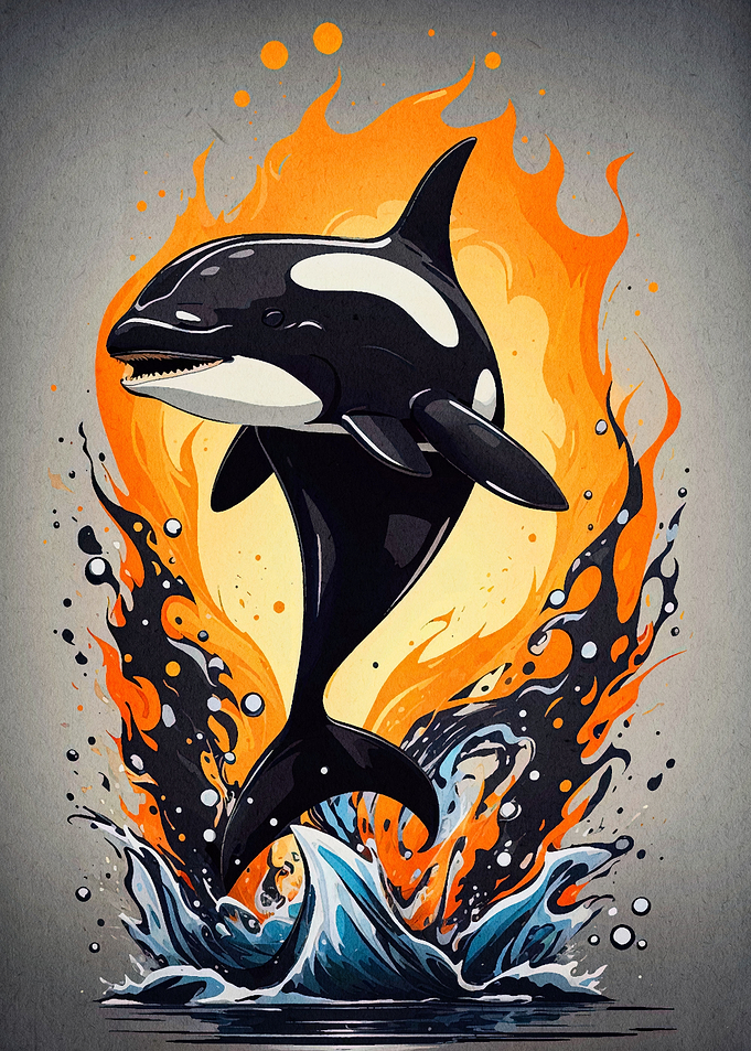 watercolor dolphin animal