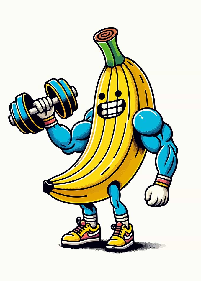 banana gym funny