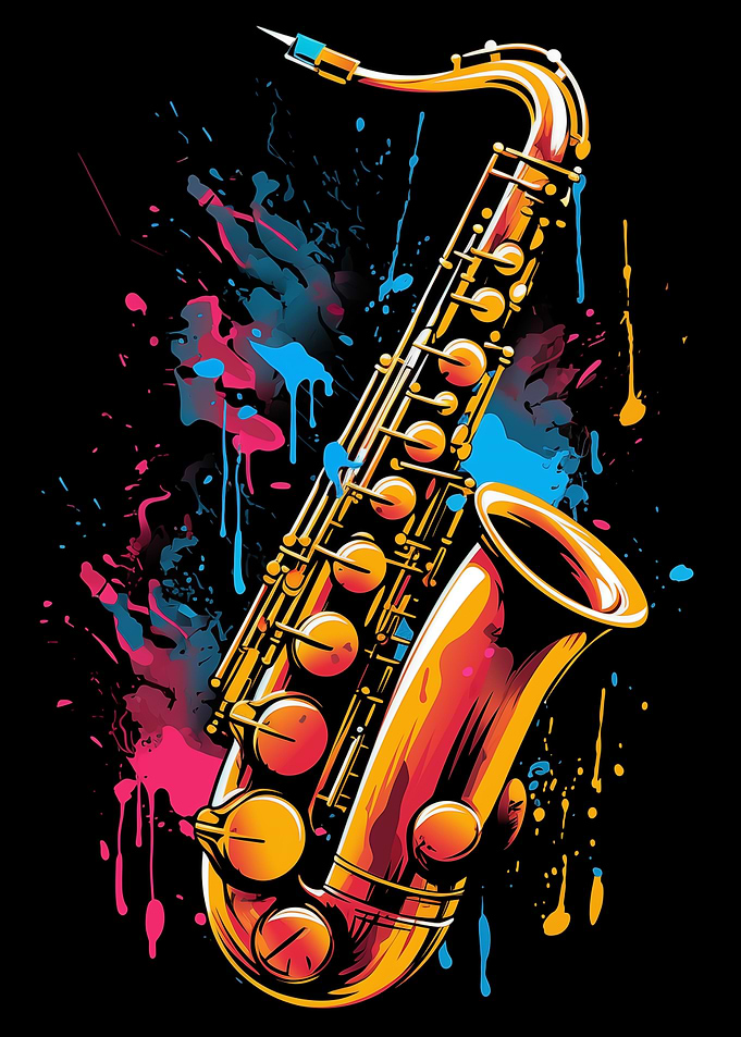 Saxophone Colorful