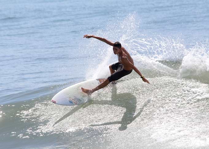Surfing the Pacific waves