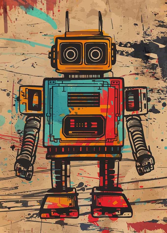 Retro Robot Little Sweet