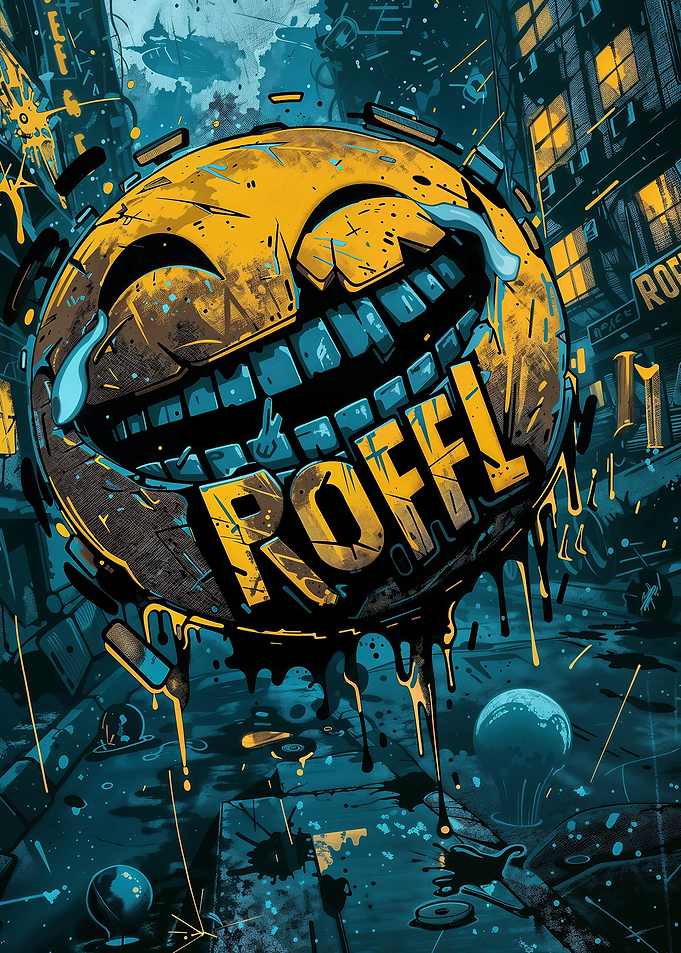Cyberpunk ROFL Emoji