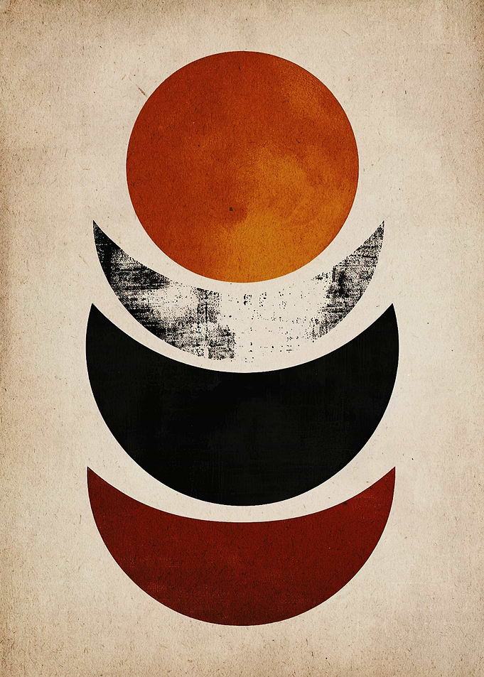 Boho abstract Minimal art