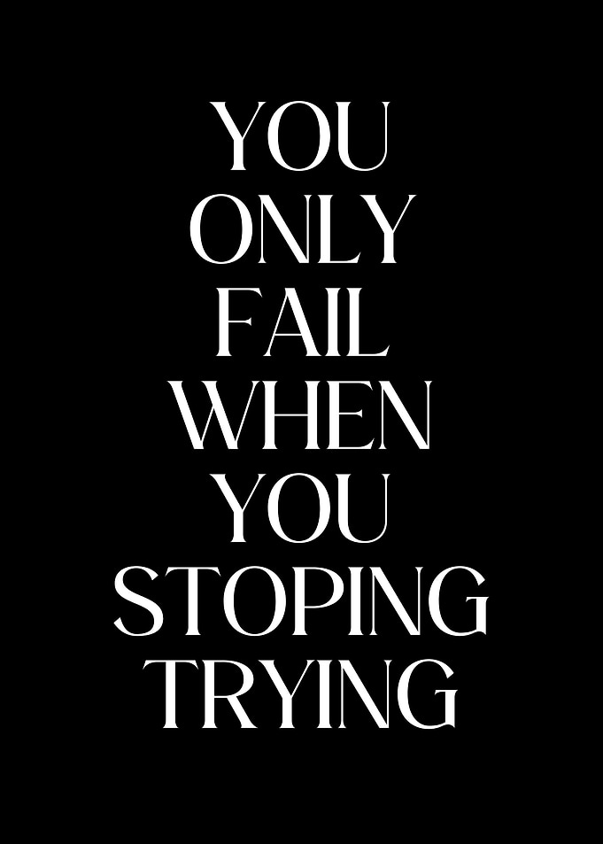 You Only Fail When stop