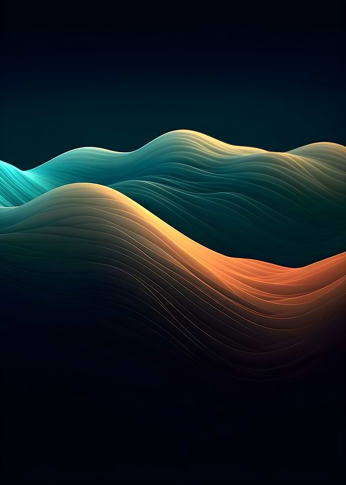 Dark Green Waves