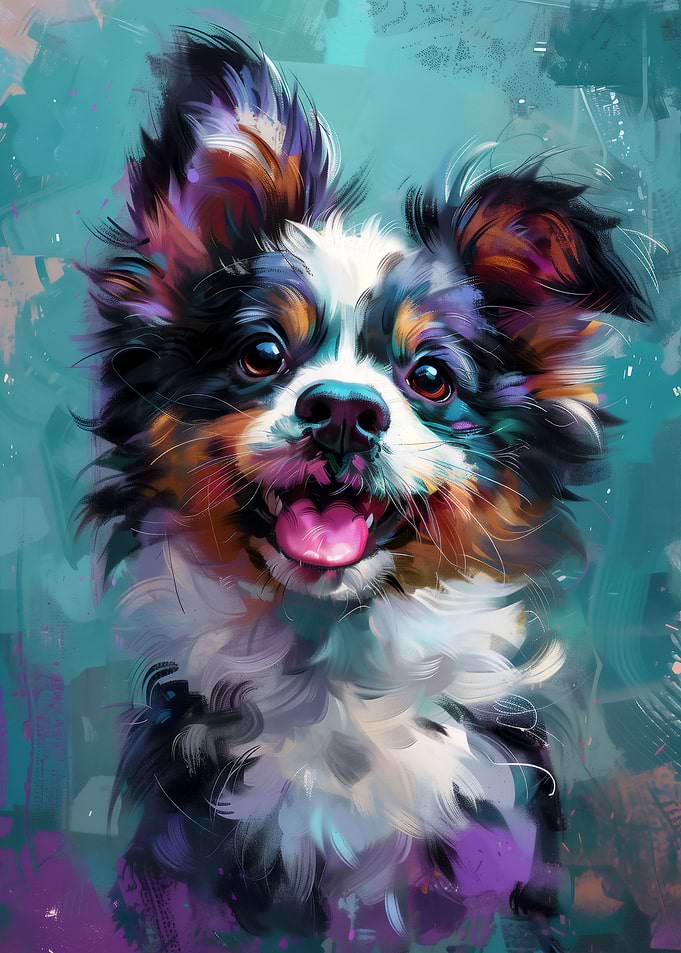 Cute Whimsical Puppy Art