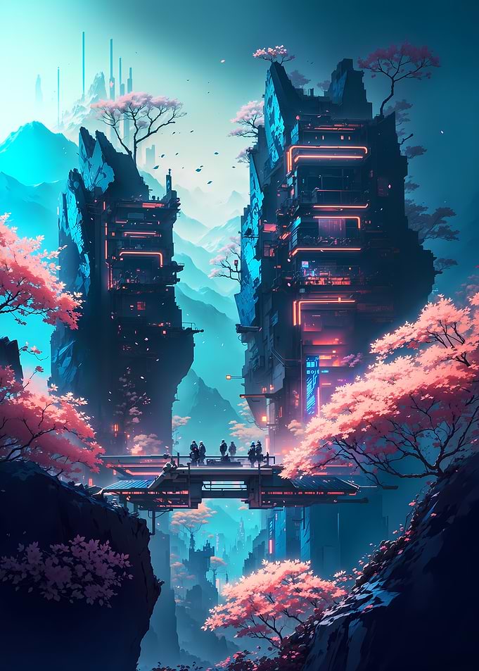 Neon Blossom Fusion