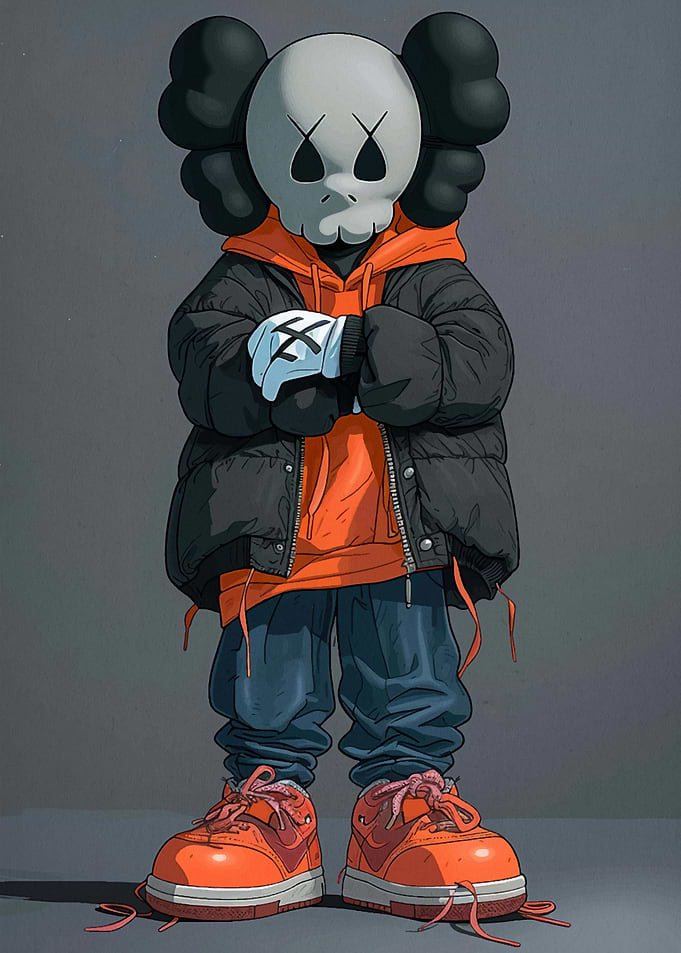 Hypebeast Kaws Cartoon