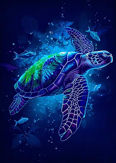 turtle watercolor animal