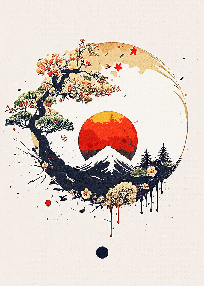 Minimalist Abstract Japan