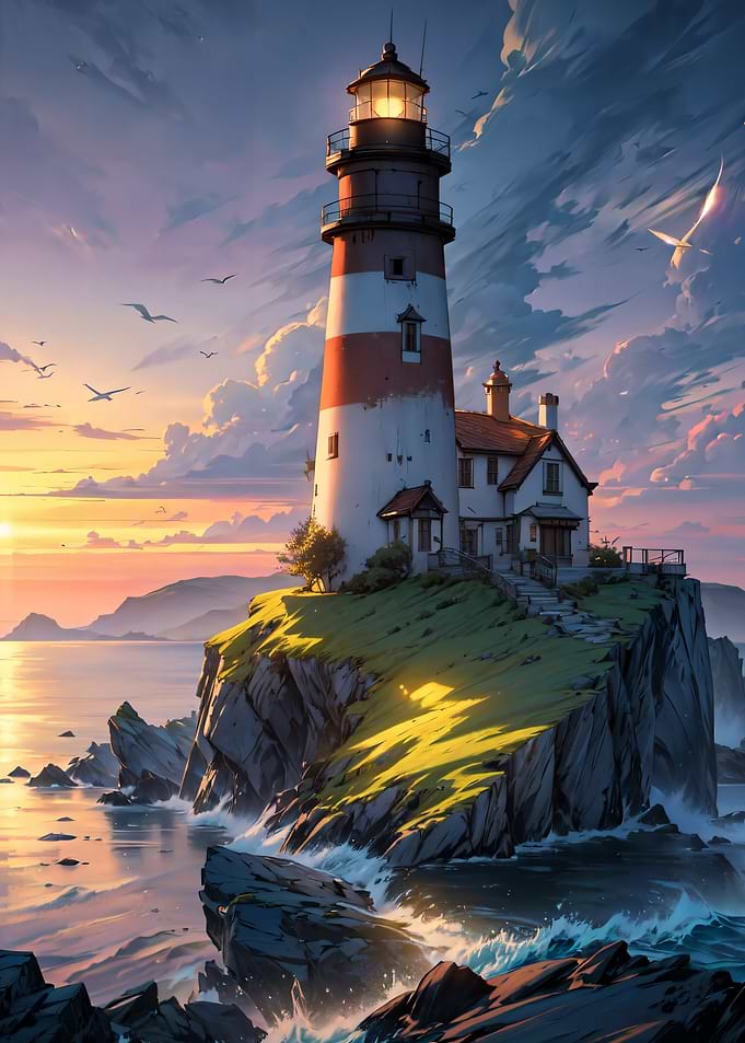 Lighthouse Ocean Fantasy
