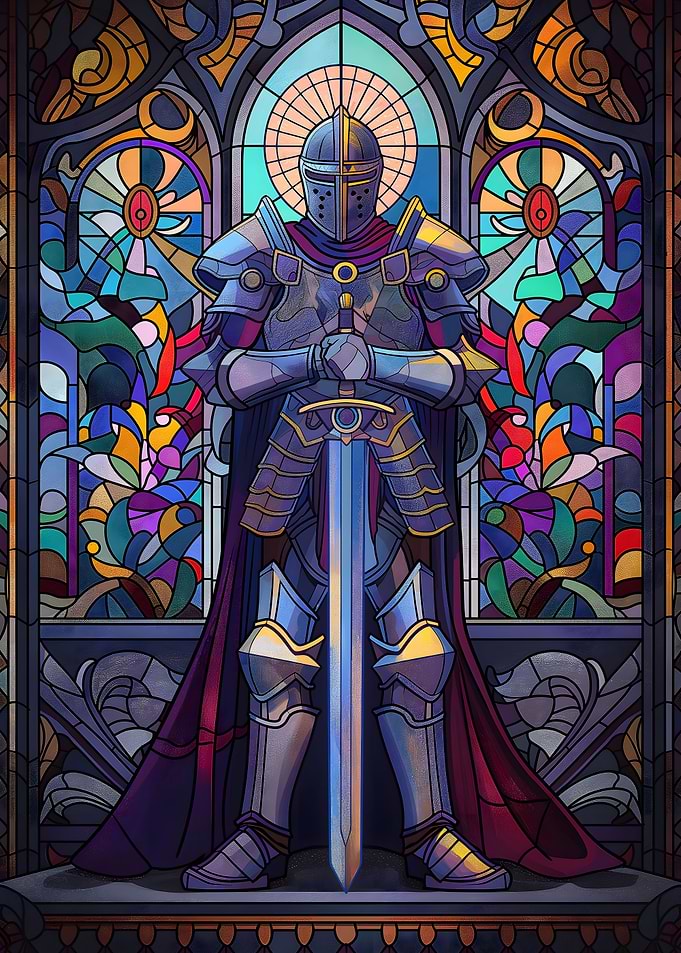 Stained Glass Paladin
