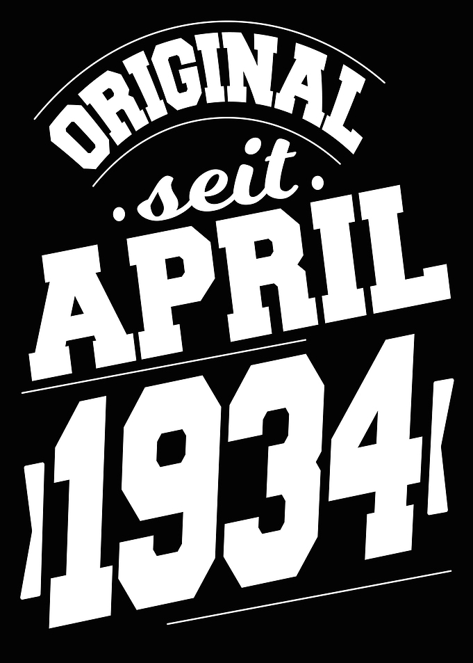 April 1934 90 Jahre