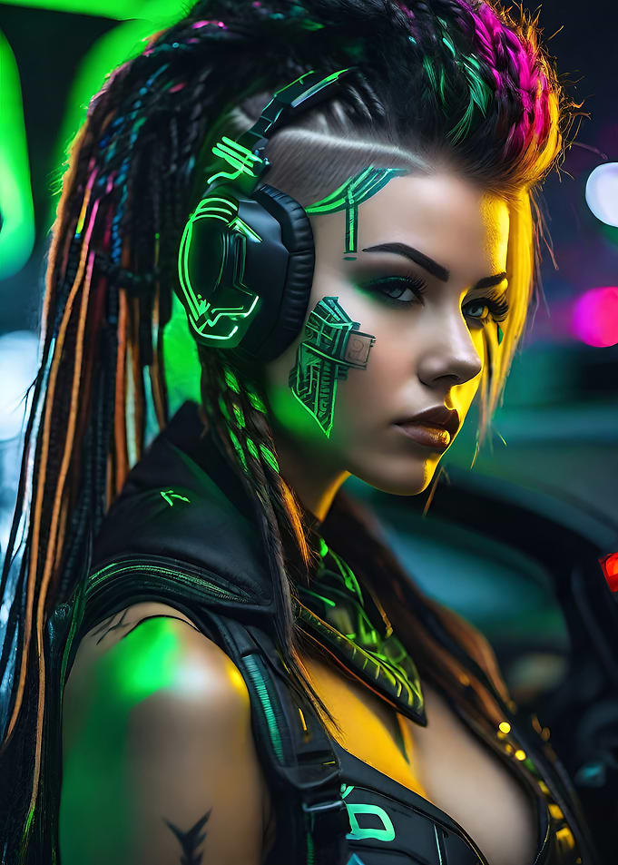 CYBERPUNK WARRIOR WOMAN 2