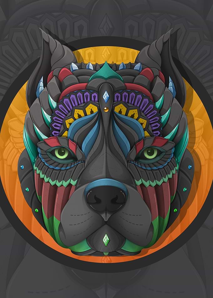 Abstract Mechanical dog