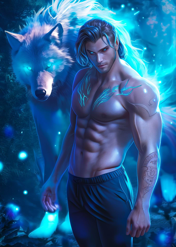 man with a fox