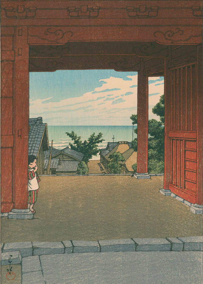 Kawase Hasui Tamon Temple