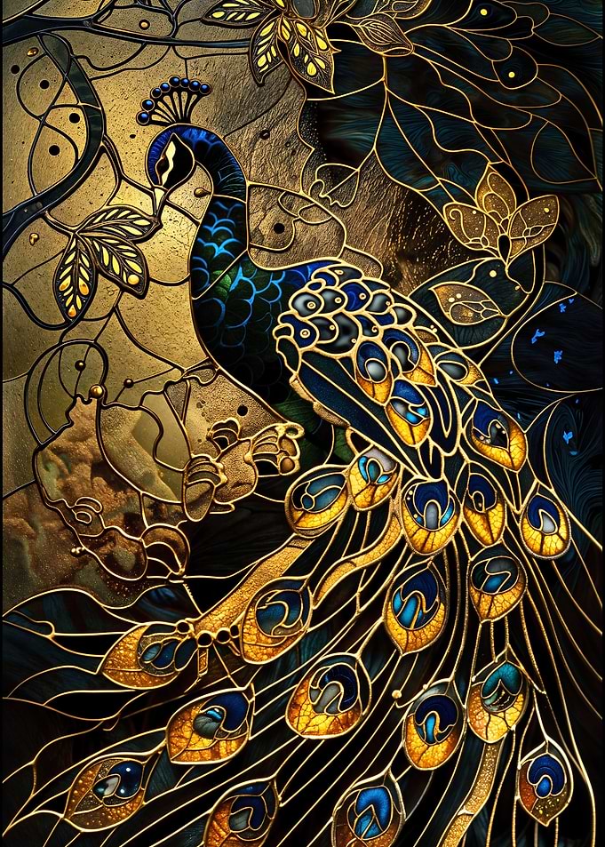 Kintsugi Peacock