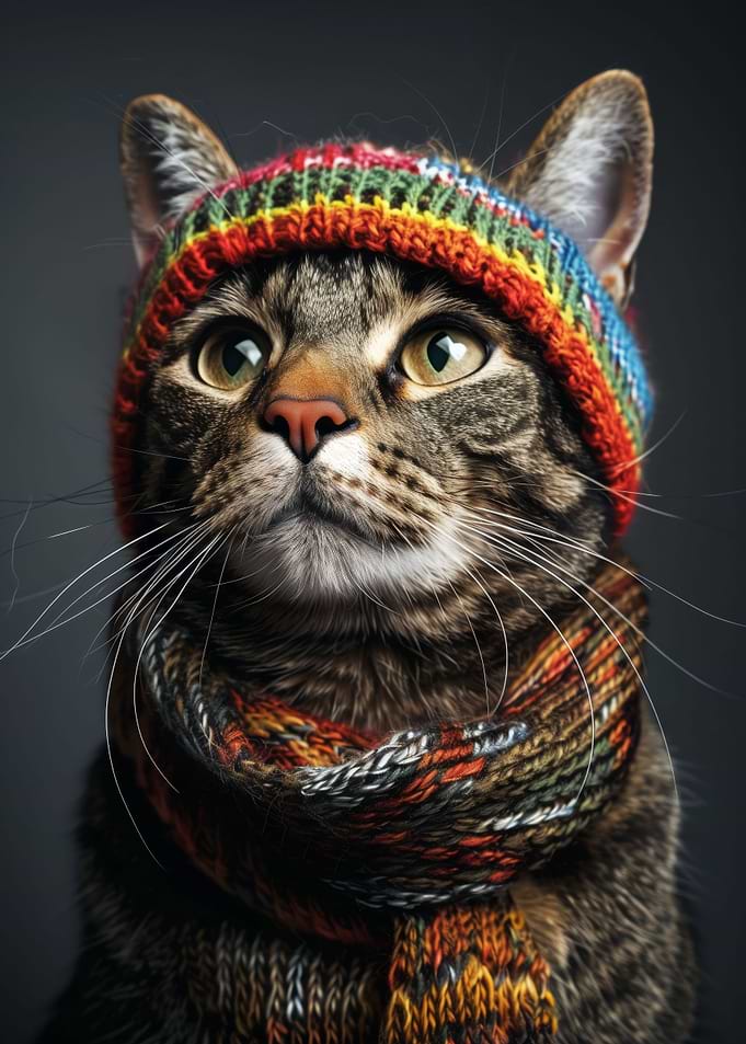 Cozy Winter Cat