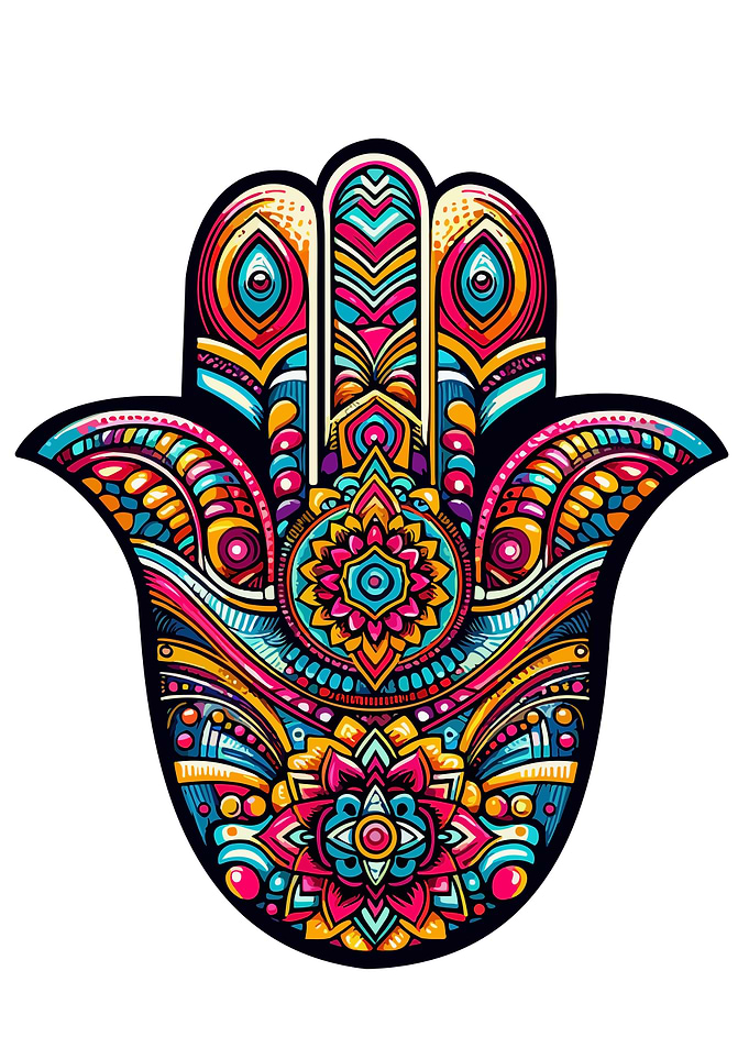 Hamsa pop art