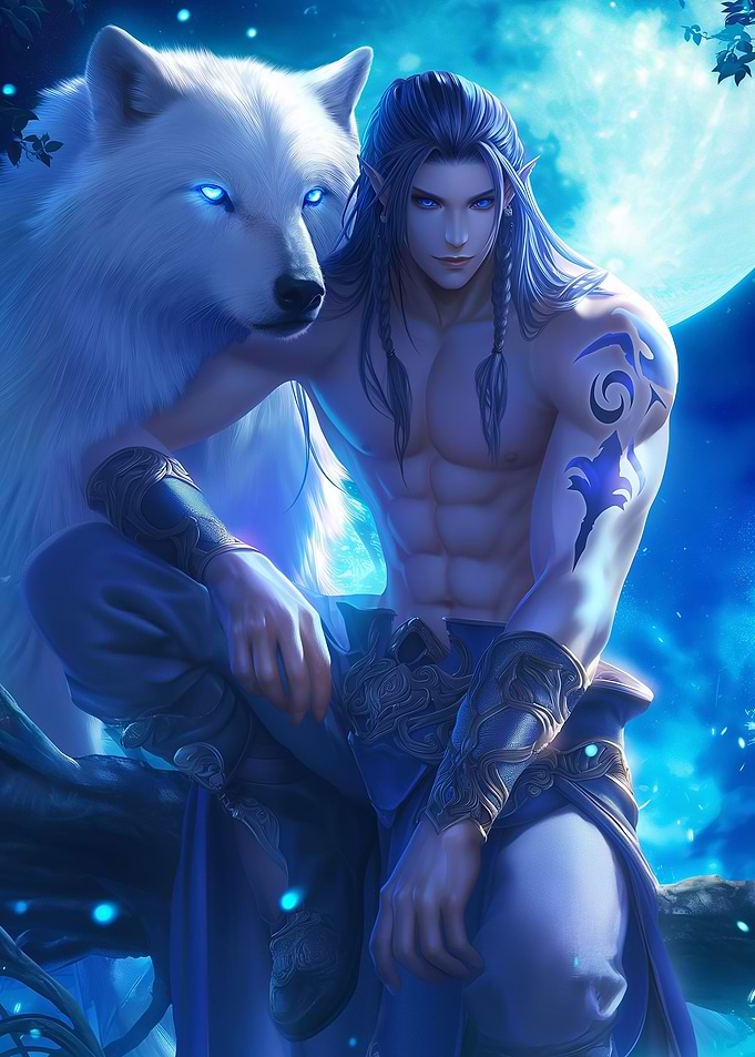 man with a fox