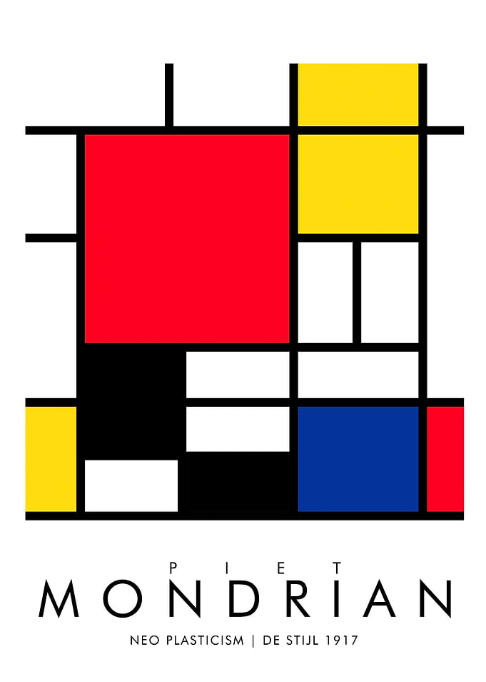 MONDRIAN POSTER ON TREND