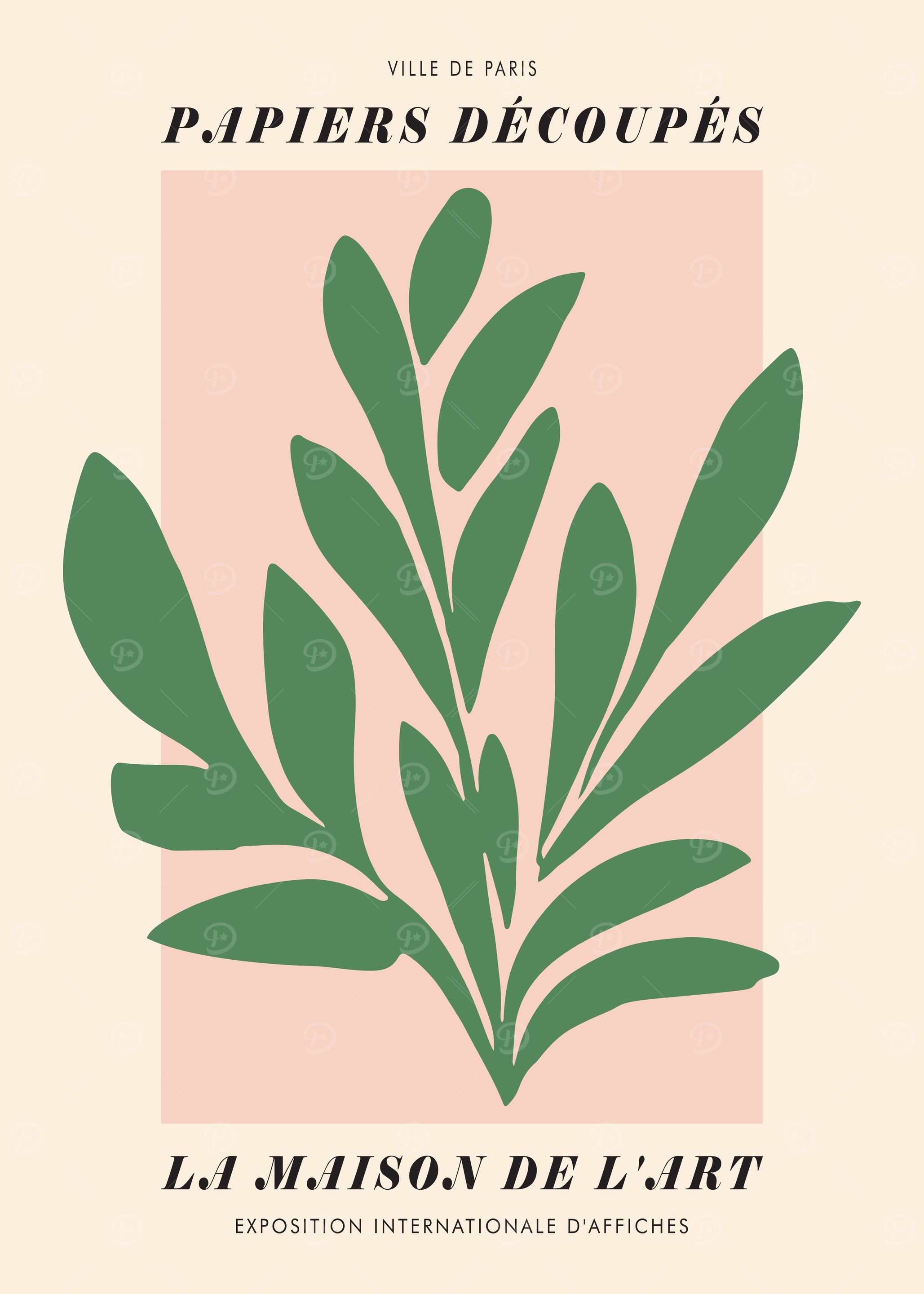 Green Leaves Cut Out