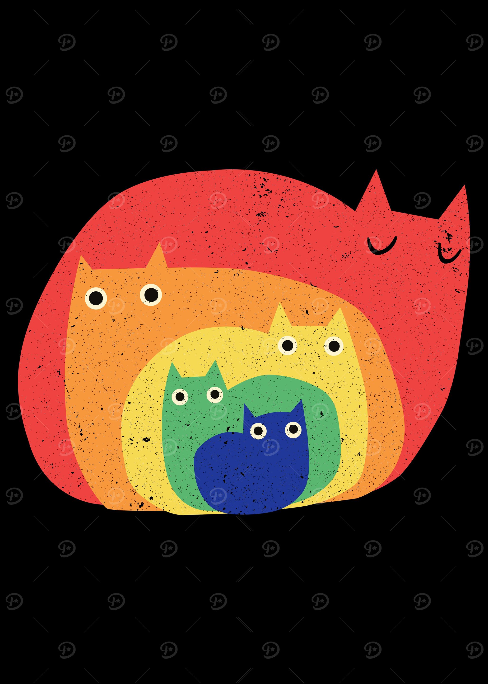 Rainbow cats