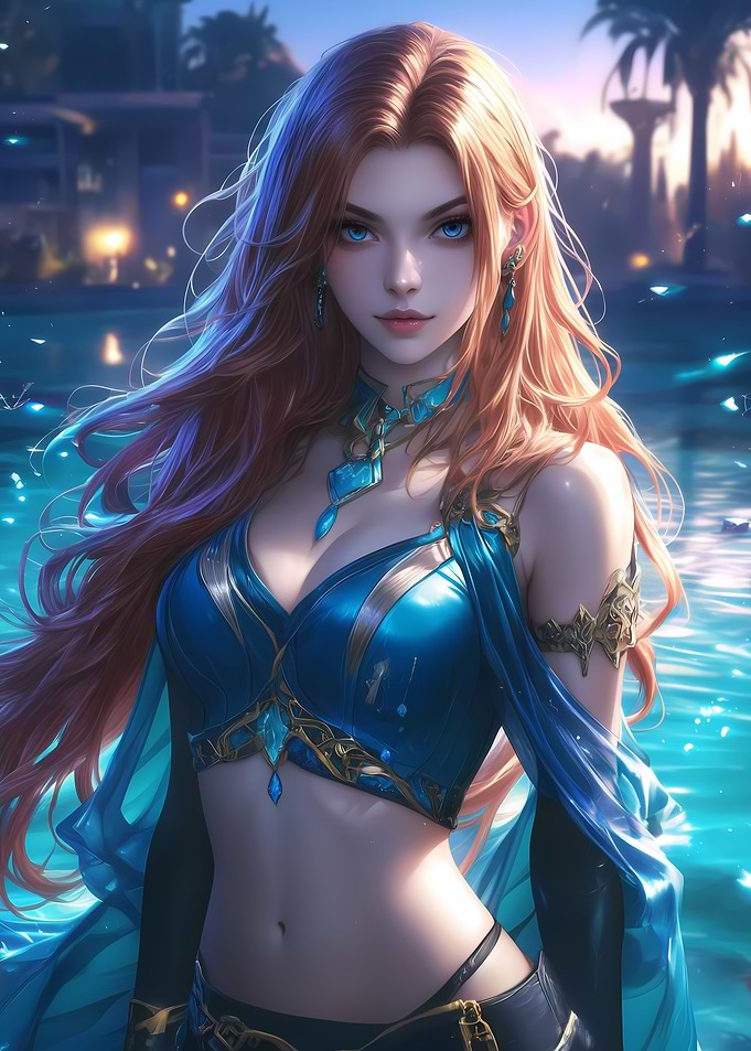 Anime Starlit Gaming Girl