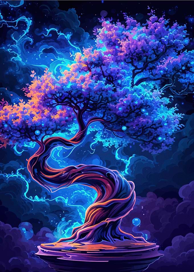 Tree Bonsai Neon