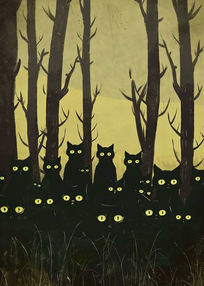 The Vintage Cat Monsters