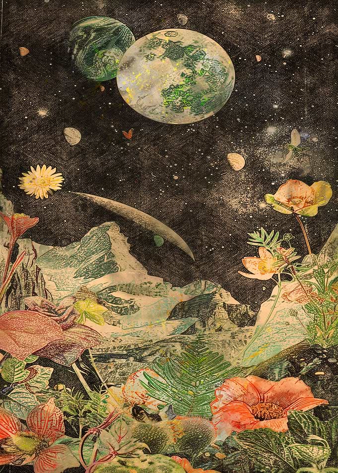 Vintage Space View Art