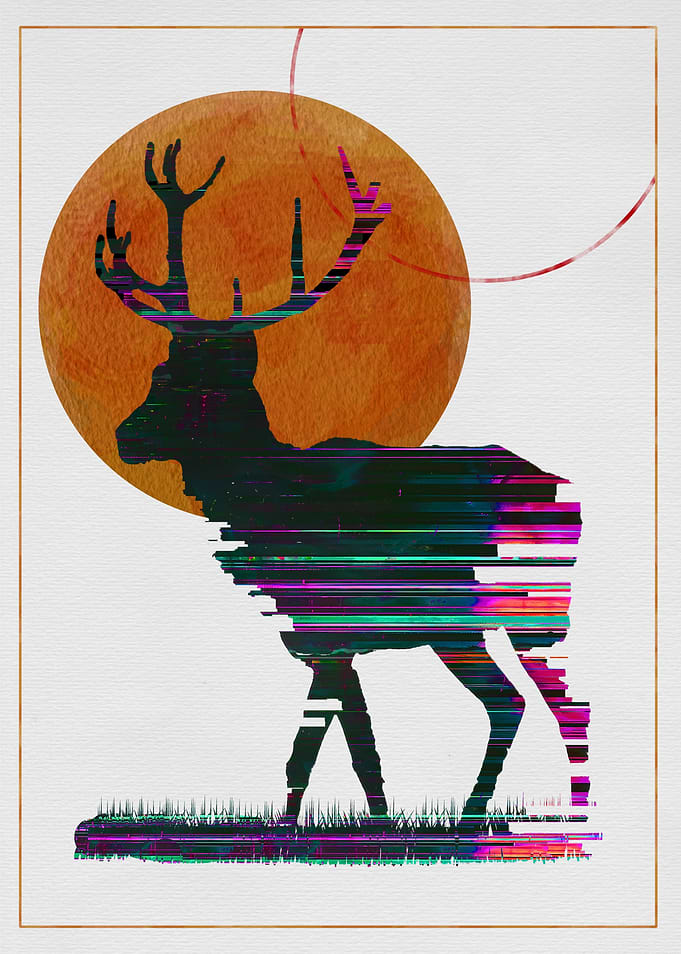 Glitch deer golden sun