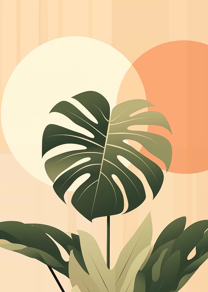 Botanical Tropical Leaf