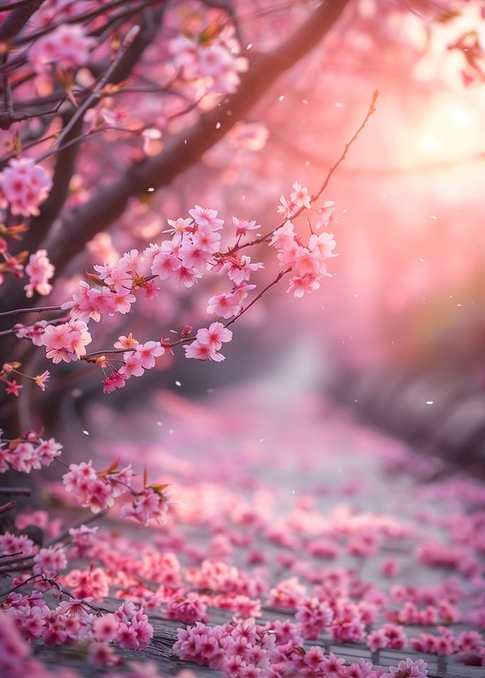 sakura blossom road
