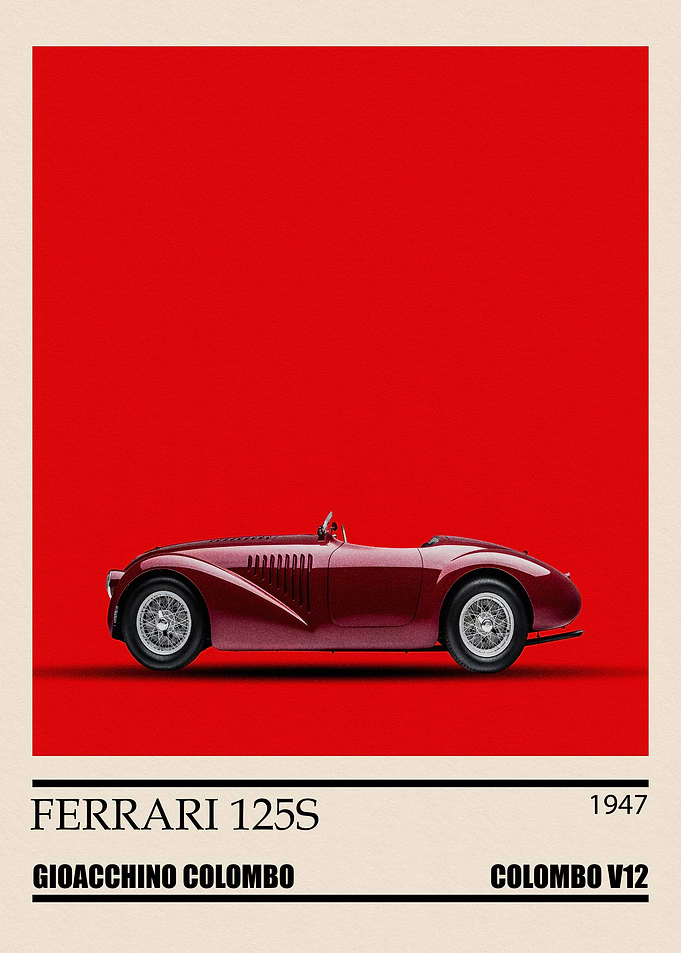 Ferrari 125S Minimalist